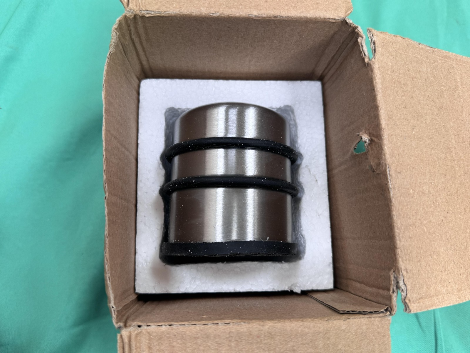 H&S 2.2lb Heavy Door Stop - Non-Scratch Stainless Steel Chrome Door Stopper