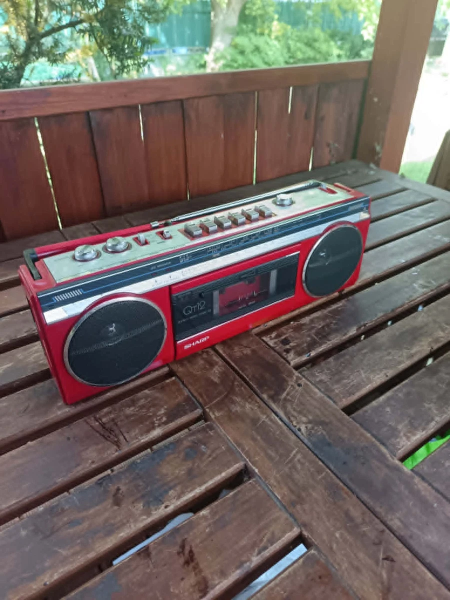 SHARP CP-7V8 レッド コンポ　レトロ Sharp GF-7ZR red boombox recorder radio images : Sharp : Free
