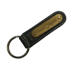Polo by Ralph Lauren Polo by Ralph Lauren Leather Key Ring Black Black GY99