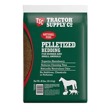 Pellet Bedding for Horses and Small Animals, 40 lb, 3 cu ft Coverage