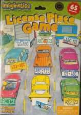 Imaginetics License Plate Game 65 Magnets 4 D...