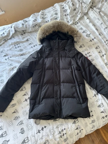canada goose wyndham parka medio nero