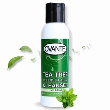 Tea Tree Oil Eyelid, Facial Cleanser Wash For Demodex Prone Skin 4.0 oz