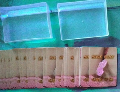 Exklusive maßgeschneiderte NYLON P**SY CLOSE UP 2 Spielkarten brandneu/unbenutzt makellos