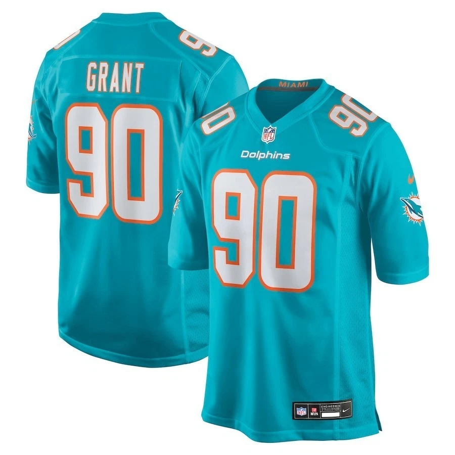 Men's Dolphins Football Fan Jersey – 2025 Printed Jersey