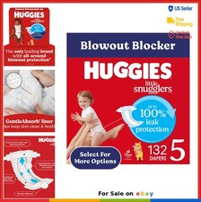 Baby Diapers Size 5 Fragrance Free 132 Count Blowout Leak Protection