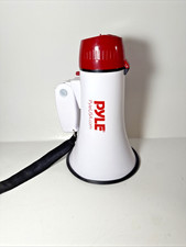 Pyle 20W Megaphone Bullhorn Portable Lightweight Battery-Operated PMP20 - White