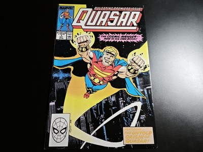Quasar #1 Marvel US Comic 1989 VF+ Origin Of Quasar