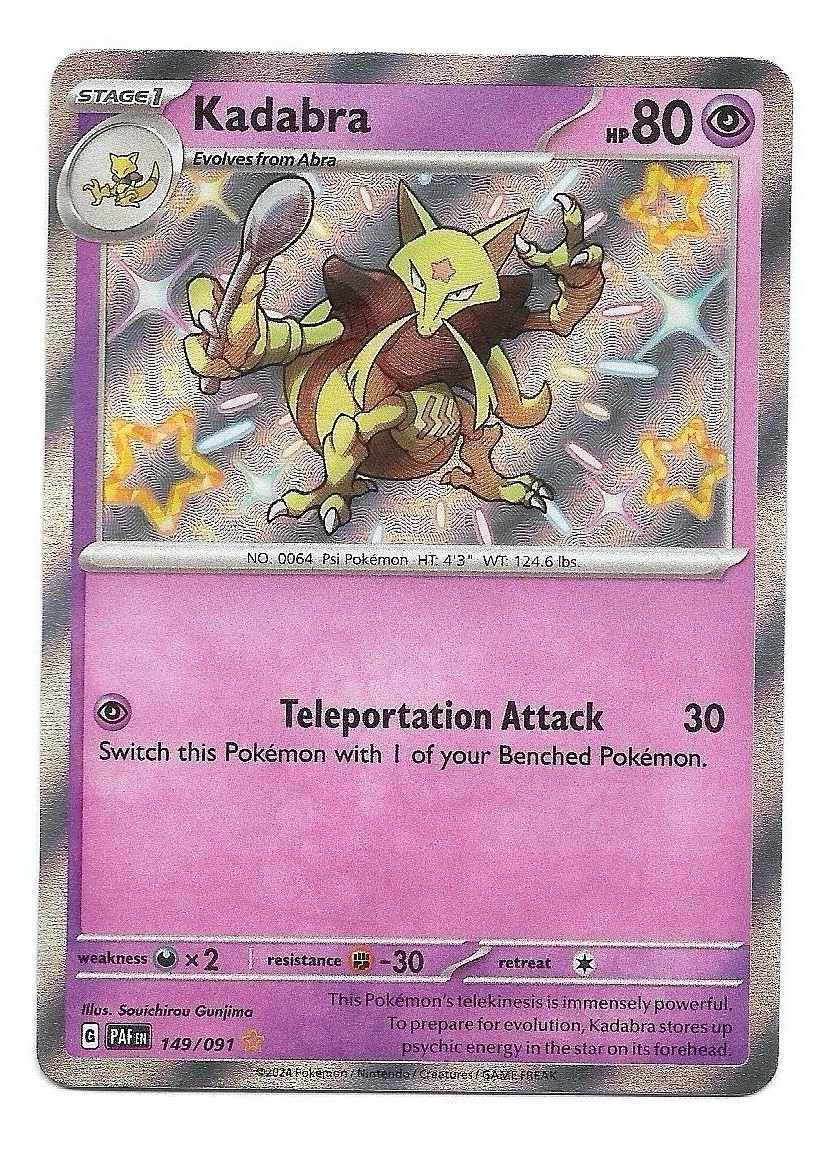 Kadabra 149/091 SV: Paldean Fates Holo Pokemon TCG - NM