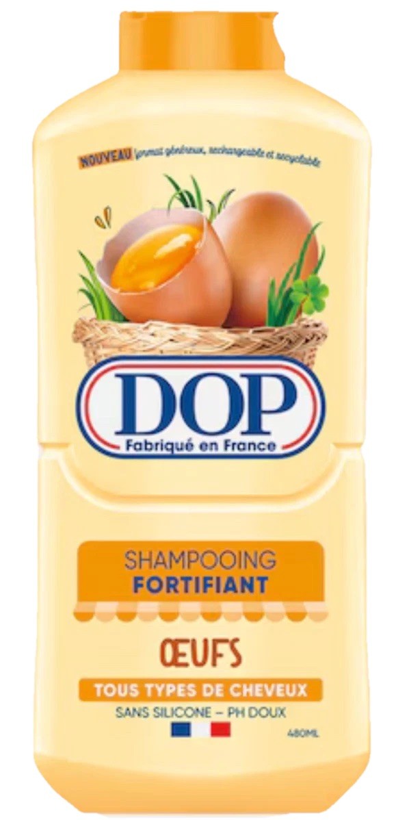 Shampooing DOP Fortifiant aux Oeufs l'Aventure Familiale en Maxi Format 480ml Lot de 3