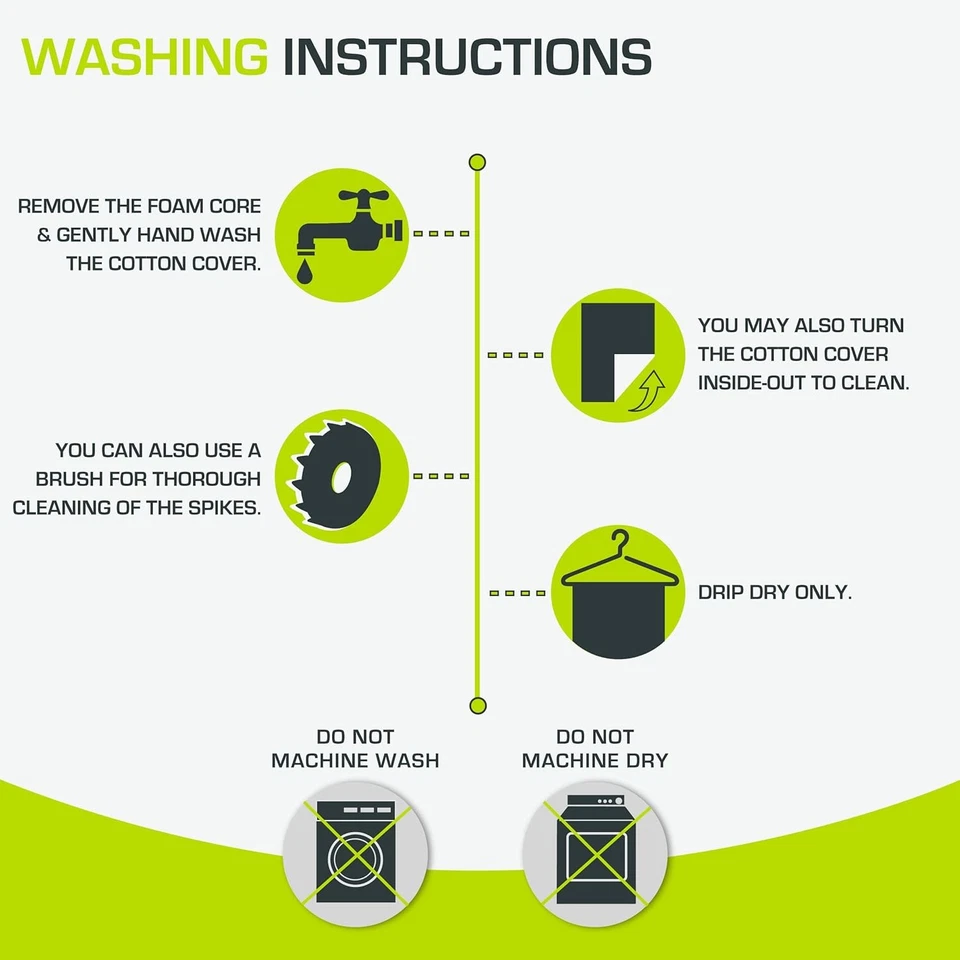 Estera y almohada de acupresión XL - Alivio del dolor de espalda y cuello, relajación muscular Foto 3 de 4