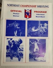 N.C.W. Lot Northeast Championship Wrestling Program, Flier & Press Release 1990s