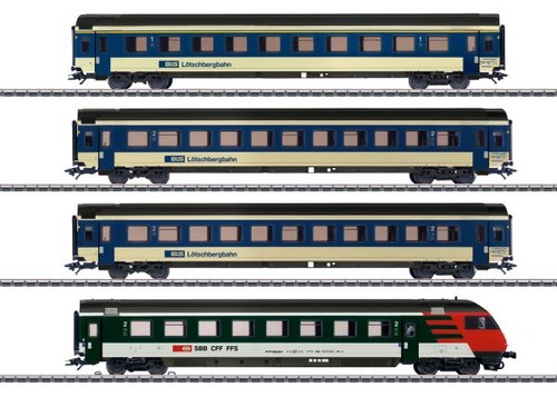 Maerklin 42175 | Juego de vagones de tren rápido EW IV BLS 4 piezas en caja de repuesto escala H0 | Zustand: Neu