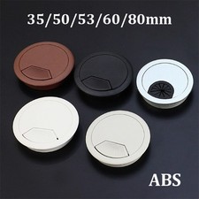 35/50/53/60/80mm Desk Plastic Grommet Table Cable Tidy Wire Hole Cover Cap Plugs