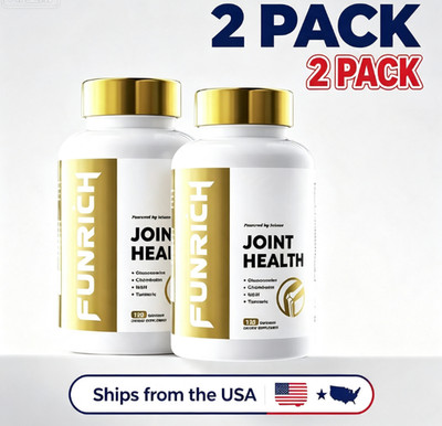 2pc FUNRICH Chondroitin Glucosamine MSM Turmeric - Joint Supplement, 120ct