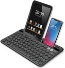 Seenda Bluetooth Keyboard with Tablet/Phone Holder, Rechargeable Quiet UK
