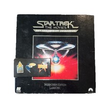 Star Trek: The Movies 25th Anniversary Collection Laserdisc LD w/ Sealed Pin Set