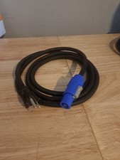 Power Cable With Powercon, 3 Con, 14 AWG, 6'ft, 250V, 20A, 3 Pin, PVC Jacket