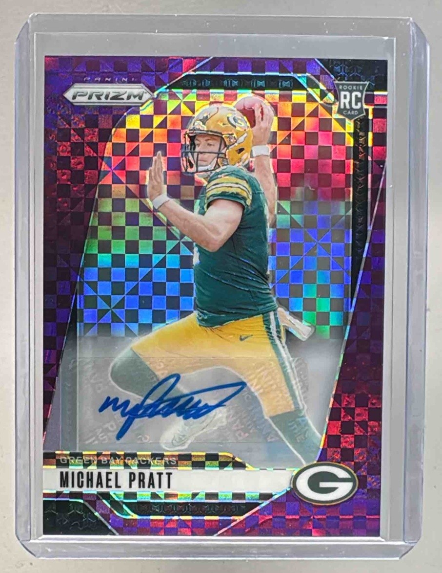 Michael Pratt 2024 Panini Prizm #379 Purple Power Auto RC /49