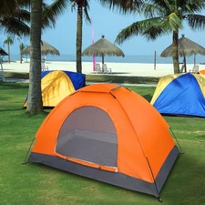 Orange Waterproof Automatic Instant Pop Up Dome Tent Outdoor Camping Hiking