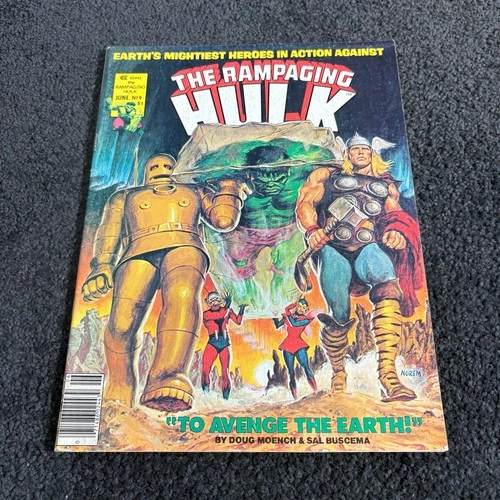 The Rampaging Hulk #9 - Marvel Comics - June 1978 - Vintage Comic Book Magazine