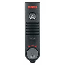 Detex Eax-500W Black W-Cyl Exit Door Alarm, 9V Battery, Mortise, 100Db