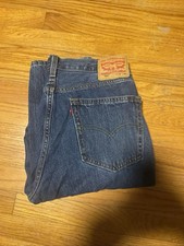 Levi's 550 Men's Relaxed Fit Straight Light Wash Blue Denim Jeans 36x32