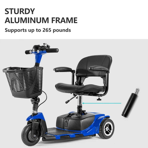 3 Wheel Mobility Scooter Electric Powered Mobile Folding Wheelchair Device Adult - Picture 14 of 24