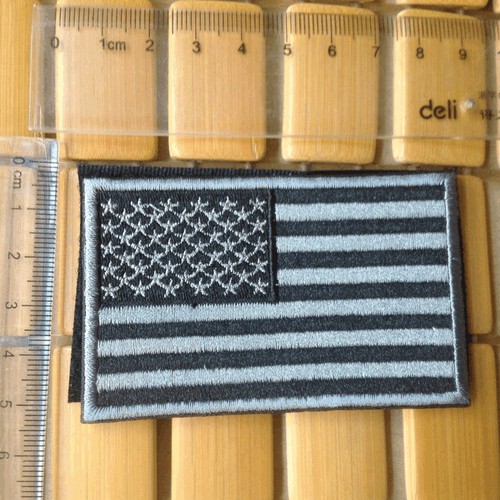 US-FLAGGE AMERIKANISCHE FLAGGE BESTICKT AUFNÄHER USA ARMEE FLAGGE ABZEICHEN HAKEN AUFNÄHER - Bild 5 von 5