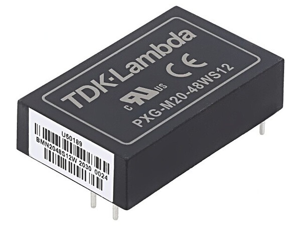PXG-M20-48WS12 Wandler: Dc/Dc 20W Ueing: 18-75V 12VDC Iausg: 1,67A 24G Tht TDK-L-image