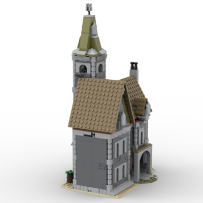 ZITIANYOUBUILD Gothic Style Haunted House Manor Model with Full Interior 1082