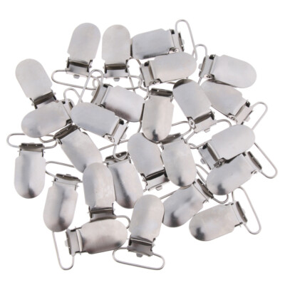 25 Stück Metall Schnuller Schnuller Hosenträger Hand Clips Halter Riemen Griffe Handwerk