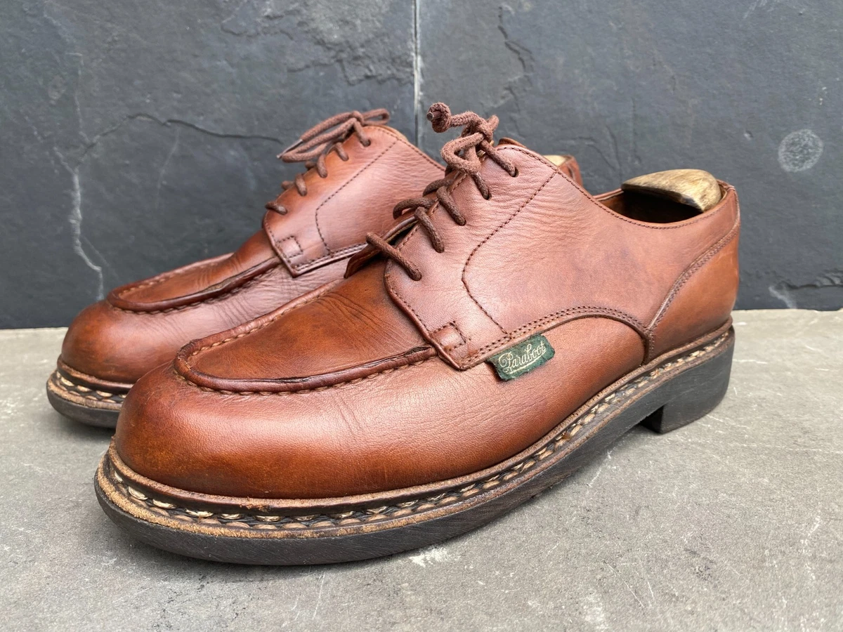 Paraboot Shoes Leather Brown Chambord/Tex Moc Golf UK 6.5 | US 7.5