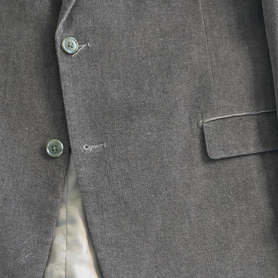 Paul Fredrick 48L Marrón Espiga Cepillado Peinado Traje Chaqueta Blazer Abrigo Deportivo Foto 3 de 4