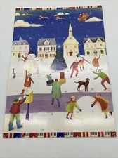 International Greetings Christmas Advent Calendar 24 Days Until Christmas Snow