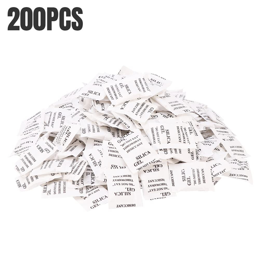 Gel de silice 1g sachet déshydratant anti humidité pour boîte étanche x200
