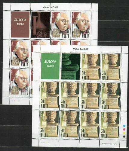 Timbre Lettonie (Latvija) 1994 Europa - Neuf Jamais Oblitéré (MNH) - Bloc-feuillet X2