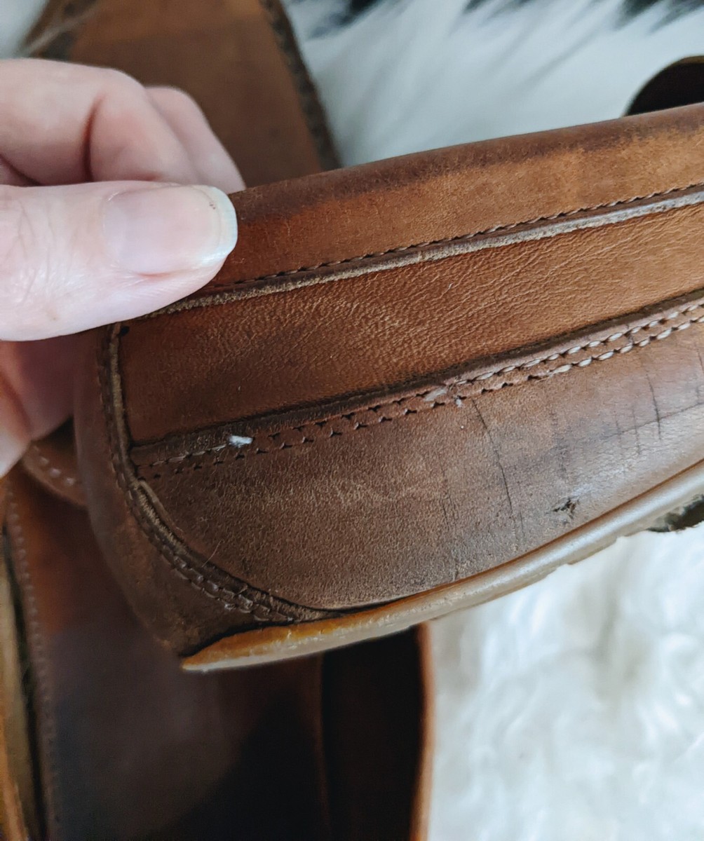 ALLEN EDMONDS Interstate 90 Tan Leather Slip On Loafer