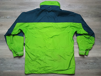 Columbia Sportswear Parka vtg 90s Jacket Lime Action Green RARE