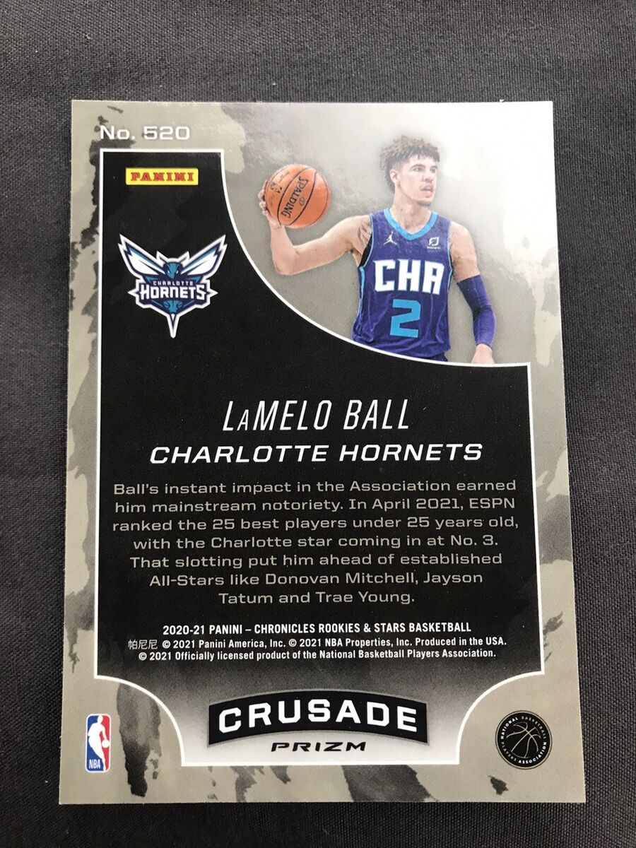 LAMELO BALL 2020-21 Panini Chronicles Crusade SILVER PRIZM LAMELO BALL 2020-21 Panini Chronicles Crusade SILVER PRIZM