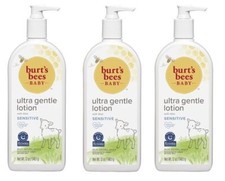 BL Burts Bees Baby Lotion Ultra Gentle Sensitive 12oz X 3 Packs