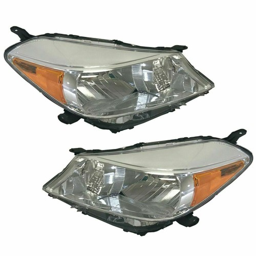 New For 2012 2013 2014 Toyota Yaris L LE 1.5L Pair Headlights Headlamps L+R Side - Picture 4 of 11