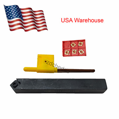 1pc SCMCN1212H09-100 Tool Holder +5pcs CCMT09T304 Inserts - CNC Machining Set