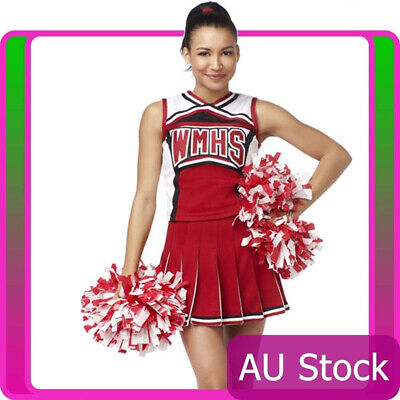 ABITO ELEGANTE DA donna Glee cheerleader ragazza scuola uniforme costume  festa EUR 28,15 - PicClick IT