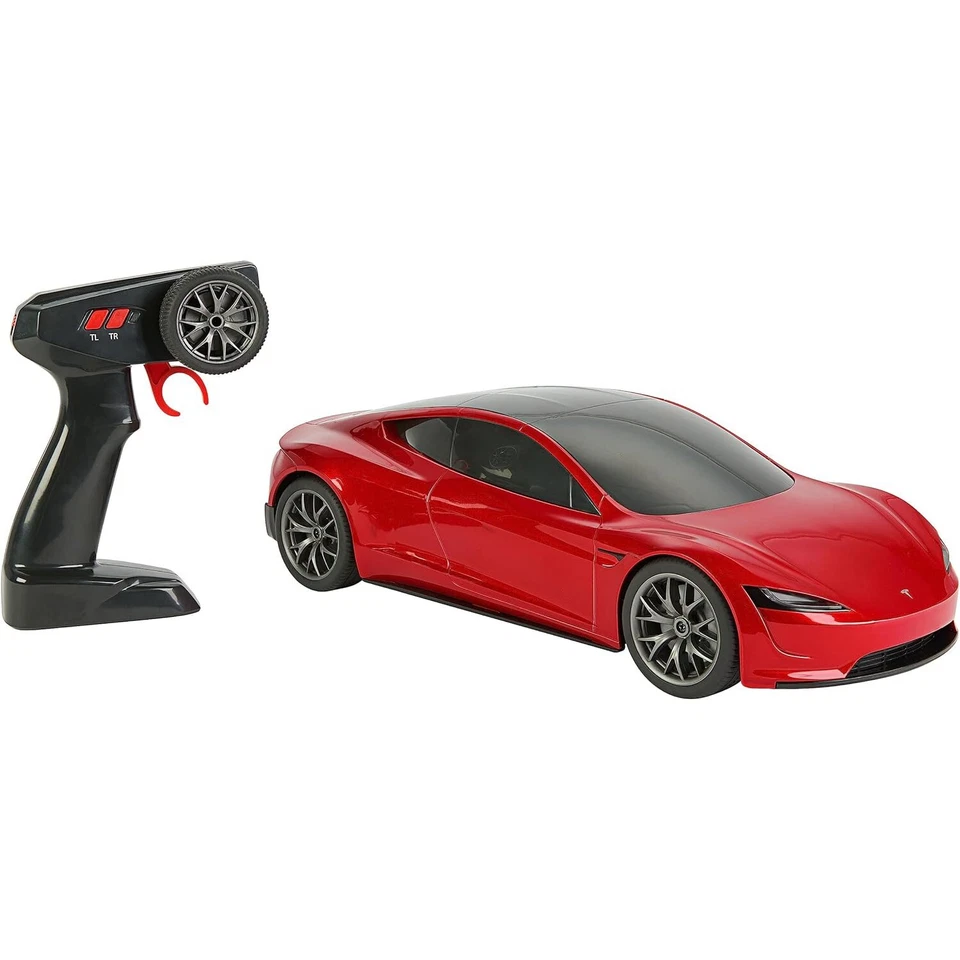 Hot Wheels Tesla Roadster RC Car 1:10 Scale Radio Remote Control Model for Kids - Image 4 of 4