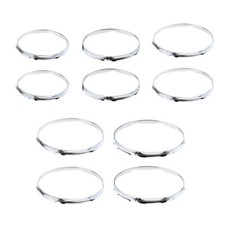 1 Pair Iron Tom Drum Hoop Ring Rim DIY 6 Holes/8 Holes for Drum-player