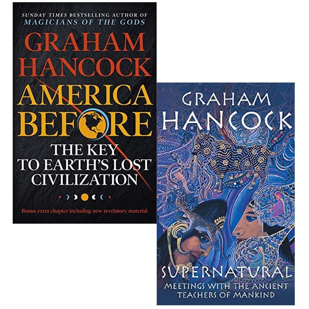 Graham Hancock America Before, Supernatural 2 Books Collection Set Paperback NEW
