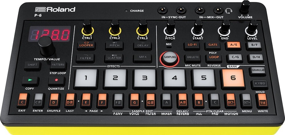 Roland AIRA Compact P-6 Creative Sampler Plug & Play USB-C MIDI