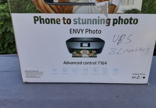HP Envy Photo All-in-One Wireless Photo Printer 7164 Factory Sealed - Picture 2 of 4