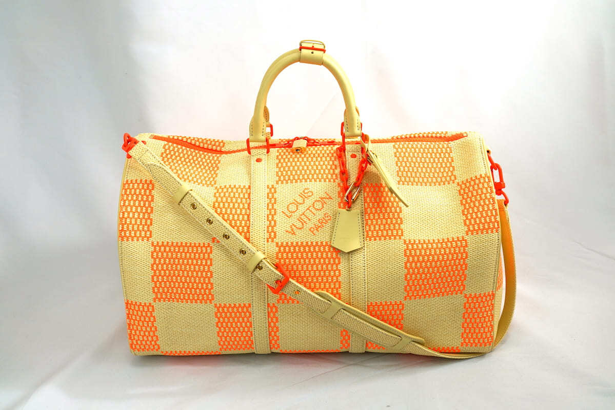 LOUIS VUITTON Keepall Bandouliere 50 M57419 Damier Giant Raffia  